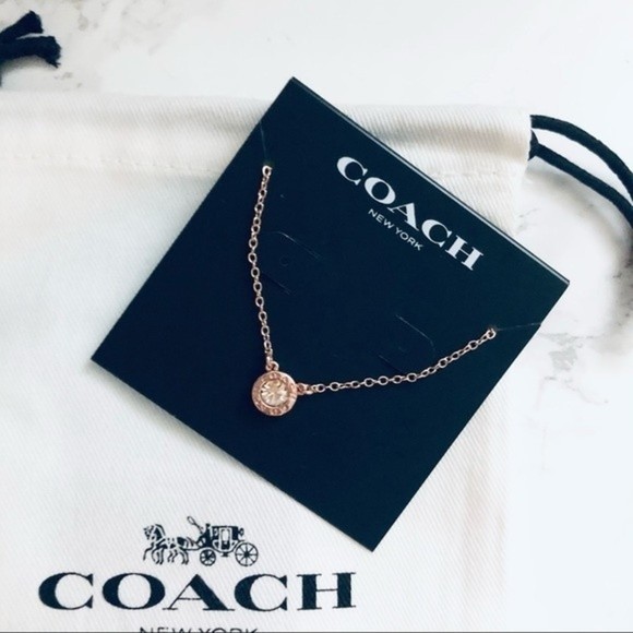 Coach Jewelry - Coach Rose Gold Tone Necklace